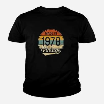 Vintage 1978 Made In 1978 44th Birthday 44 Years Old Kid T-Shirt - Seseable
