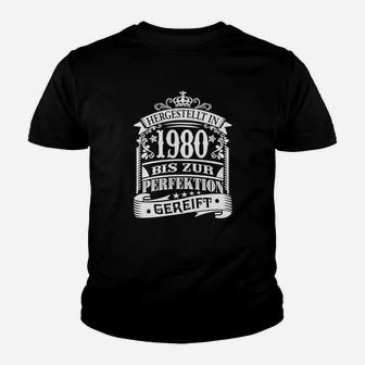 Vintage 1980 Perfection Kinder Tshirt, Retro Geburtstag Design - Seseable