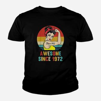Vintage Birthday 1972 Awesome Since 1972 Kid T-Shirt - Seseable
