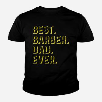 Vintage Best Barber Dad Ever Father's Day Gift T-shirt Kid T-Shirt - Seseable