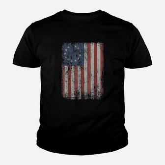 Vintage Betsy Ross Flag Kid T-Shirt - Seseable
