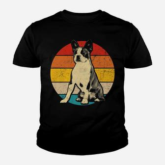 Vintage Boston Terrier Dog Dad Mom Gifts Kid T-Shirt