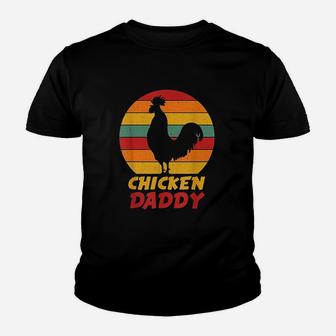 Vintage Chicken Daddy Farmer Country Farm Men Boys Kid T-Shirt - Seseable