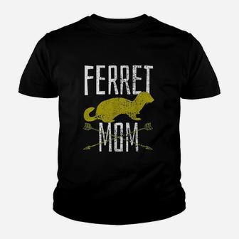 Vintage Ferret Mom Mother Mom Birthday Gifts Kid T-Shirt - Seseable