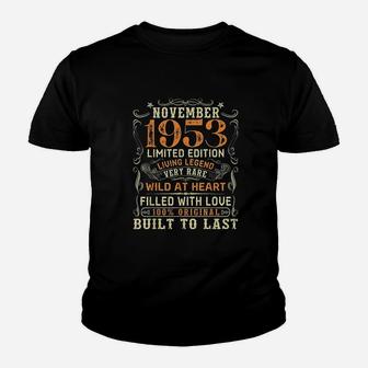 Vintage November 1953 Awesome 69 Yrs Old 69th Birthday Kid T-Shirt - Seseable