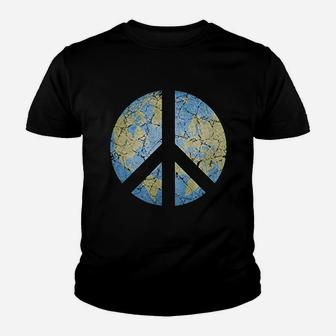 Vintage Peace On Earth World Peace Kid T-Shirt - Seseable