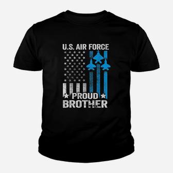 Vintage Proud Brother Us Air Force Kid T-Shirt - Seseable