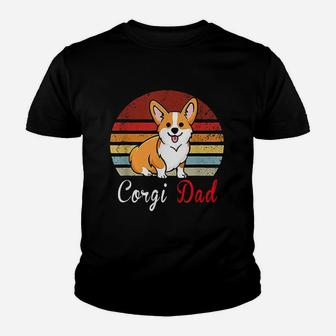 Vintage Retro Corgi Dog Lover Dad Mom Kid T-Shirt - Seseable