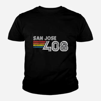 Vintage San Jose Proud 408 California State Kid T-Shirt - Seseable