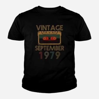 Vintage September 1979 Birthday Kid T-Shirt - Seseable