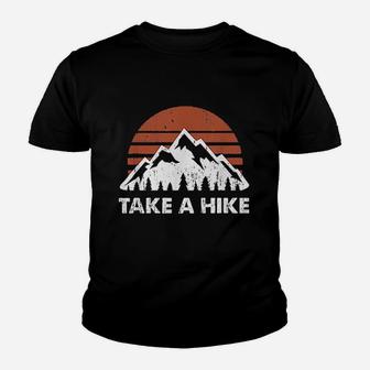 Vintage Take A Hike Outdoors Nature Hiking Lover Kid T-Shirt - Seseable