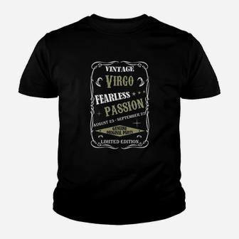 Vintage Virgo Fearless Passion Kid T-Shirt - Seseable