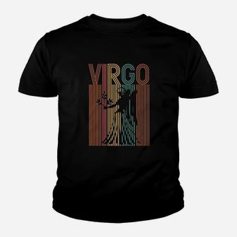 Vintage Virgo Stripes Kid T-Shirt | Seseable CA