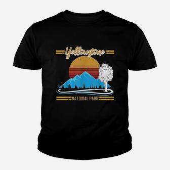 Vintage Yellowstone National Park Retro Kid T-Shirt - Seseable