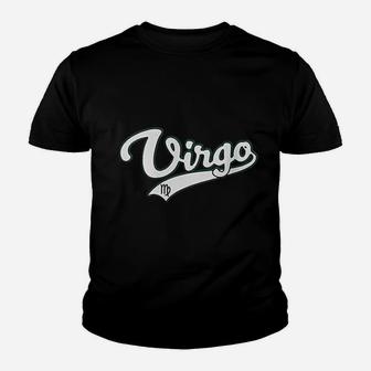 Virgo September Birthday Astrology Vintage Baseball Kid T-Shirt - Seseable
