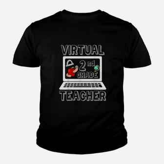 Virtual Second Grade Teacher Online Learning Back To School Kid T-Shirt - Seseable