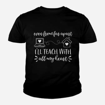 Virtual Teacher First Day Of School Distance Learning Kid T-Shirt - Seseable