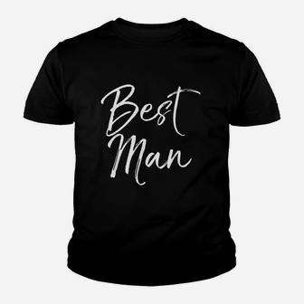 Wedding Bridal Party Gift For Groomsmen Best Man Youth T-shirt | Seseable CA