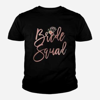 Wedding Shower Gift For Bridesmaid Best Friends Bride Squad Kid T-Shirt | Seseable CA