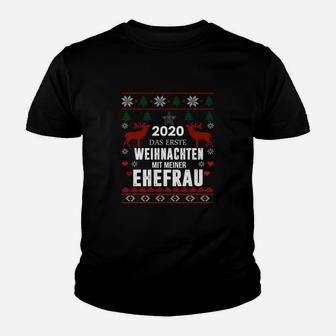 Weihnachts-Kinder Tshirt 2020 für Erstes Weihnachten mit Ehefrau - Seseable
