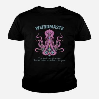 Weirdmaste Definition Nautical Octopus Funny Yoga Meditate Kid T-Shirt - Seseable