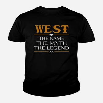 West Legend Name West Kid T-Shirt - Seseable