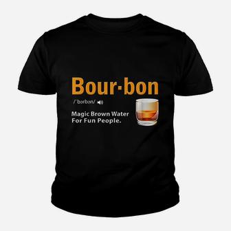 Whiskey Bourbon Definition Magic Brown Water Kid T-Shirt - Seseable