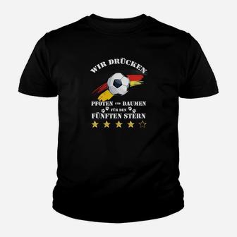 Wm 2018 Pfoten Und Daumen Kinder T-Shirt - Seseable