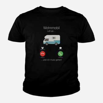 Wohnmobil Ruft An Männer Kinder Tshirt, Lustiges Camping Outfit - Seseable