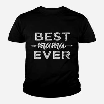 Womens Best Mama Ever Vintage Style Mothers Day For Moms Kid T-Shirt - Seseable