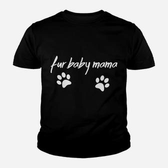Womens Fur Baby Mama Cat Dog Lover Kid T-Shirt - Seseable