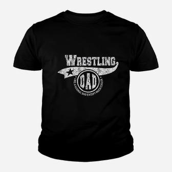 Wrestling Dad Fathers Day Gift Father Sport Kid T-Shirt - Seseable