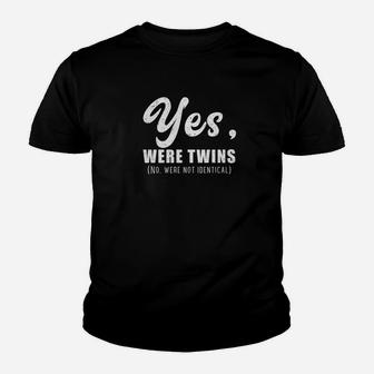 Yes Were Twins Identical Siblings Brother Sister Kid T-Shirt - Seseable
