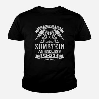 Zumstein Shirts - The Legend Is Alive Zumstein An Endless Legend Name Shirts Youth T-shirt - Seseable