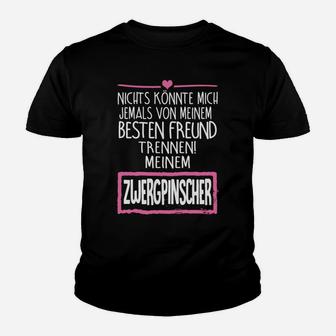 Zwergpinscher Best Friends Kinder Tshirt, Schwarzes für Hundeliebhaber - Seseable