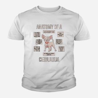 Anatomy Of A Chihuahua Funny Puppy Gift Kid T-Shirt - Seseable