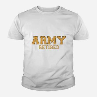 Army Retired Gold Kid T-Shirt - Seseable