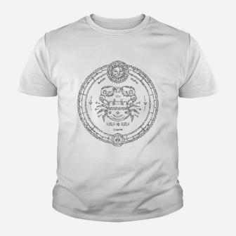 Astrological Canker Symbol Astrology Zodiac Sign Gift Kid T-Shirt - Seseable