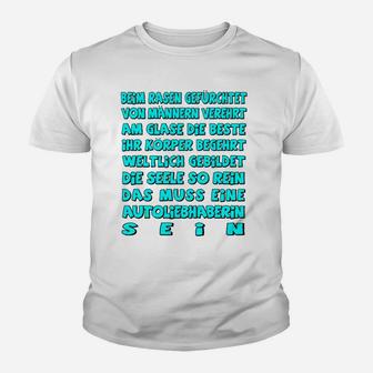 Auto-Liebhaberin Kinder Tshirt – Statement Tee für Autobegeisterte Frauen - Seseable