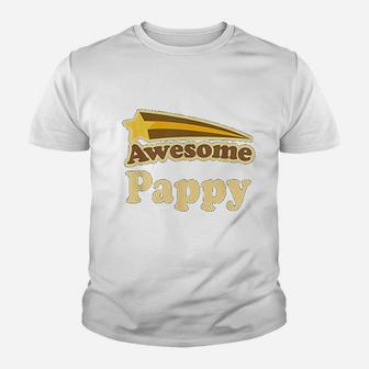 Awesome Pappy Fathers Day Gift, dad birthday gifts Kid T-Shirt - Seseable