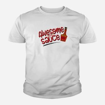 Awesome Sauce Hot Bbq Grilling Summers Fathers Day Kid T-Shirt - Seseable