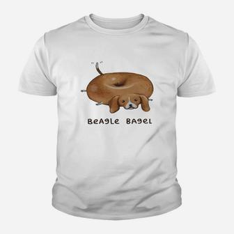 Beagle Bagel Beagle Dogs Kid T-Shirt - Seseable