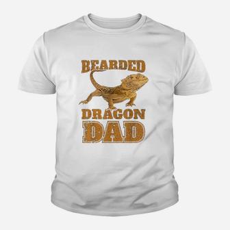 Bearded Dragon Dad Gift Bearded Dragon Papa Father Kid T-Shirt - Seseable
