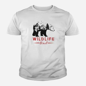 Beautiful Wild Nature Wild Bear Vintage Kid T-Shirt - Seseable
