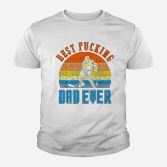 Best Pucking Dad Vintage Retro Fathers Day Gift Kid T-Shirt - Seseable
