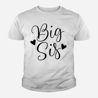 Big Sis Girls Cute Sister birthday Kid T-Shirt - Seseable