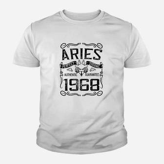 Birthday Vintage Aries 1968 Kid T-Shirt - Seseable
