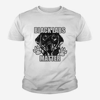Black Labs Labrador Matter Kid T-Shirt - Seseable