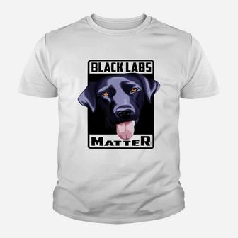 Black Labs Matter Labs Dog Lovers Kid T-Shirt - Seseable