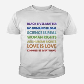 Black Lives Matter Kindness Is Everything Equality Kid T-Shirt - Seseable